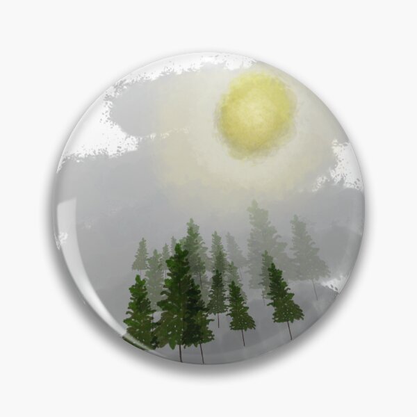 Item preview, Tree and moon in mist designed and sold by littlepiig.