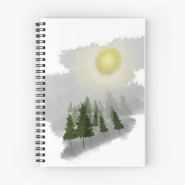Item preview, Tree and moon in mist designed and sold by littlepiig.
