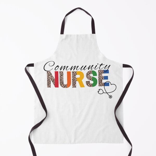 Item preview, Community Nurse Leopard Print Rainbow (dark print for light background) designed and sold by RhondaLily.