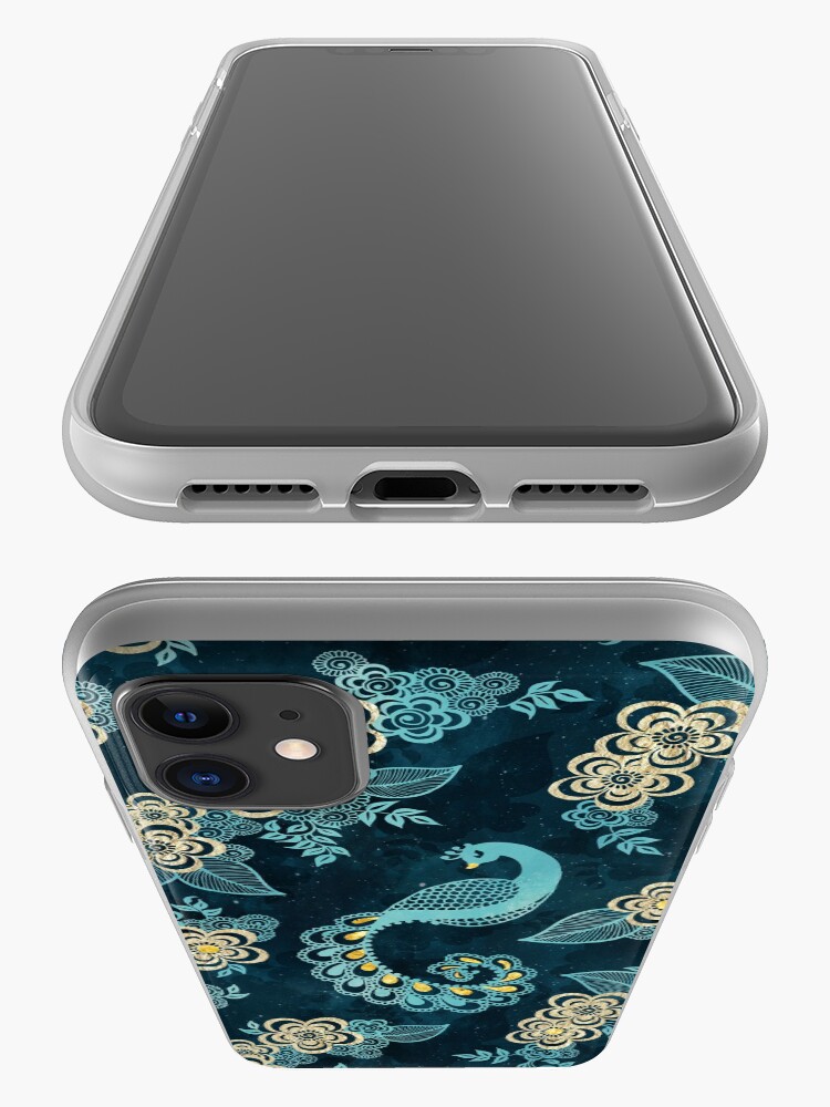 Alternate view of Henna Tattoo Peacock iPhone Case & Cover