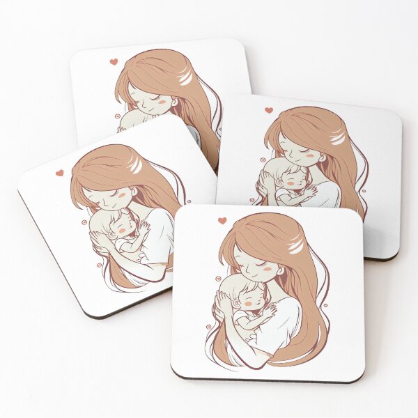 Item preview, Sweet Mother and Child Illustration designed and sold by DafGole.