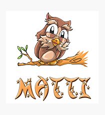 Matti Owl Photographic Print