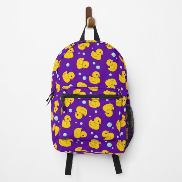 Item preview, Cute Rubber Ducky Pattern - Yellow Duckies on Purple designed and sold by inspirationzgal.