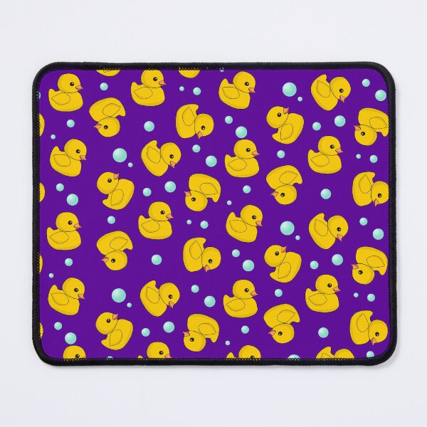 Item preview, Cute Rubber Ducky Pattern - Yellow Duckies on Purple designed and sold by inspirationzgal.