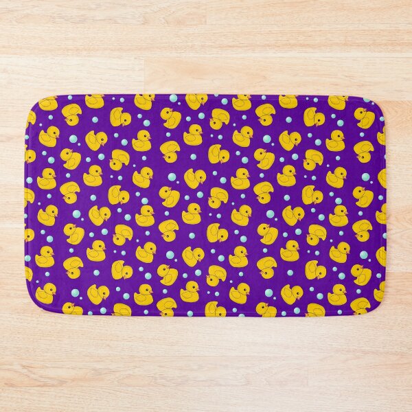 Item preview, Cute Rubber Ducky Pattern - Yellow Duckies on Purple designed and sold by inspirationzgal.