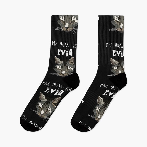 Item preview, I'm Low Key Evil Funny Cat designed and sold by mkzmerch.