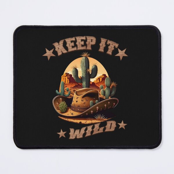 Item preview, Keep it WILD - cowboy hat, cacti, desert designed and sold by RebeccaRe.
