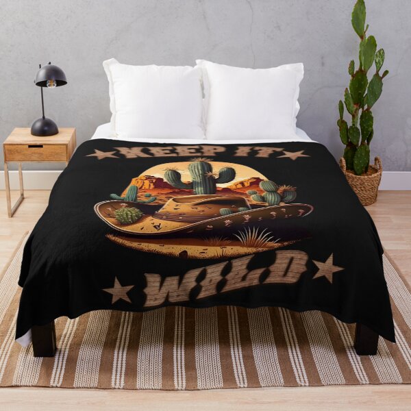 Item preview, Keep it WILD - cowboy hat, cacti, desert designed and sold by RebeccaRe.
