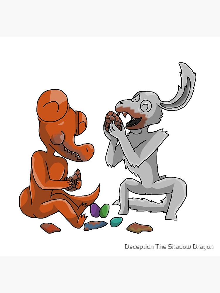 Rainbow Friends Orange & Grey ChocEggs (Easter 2023) Art Board