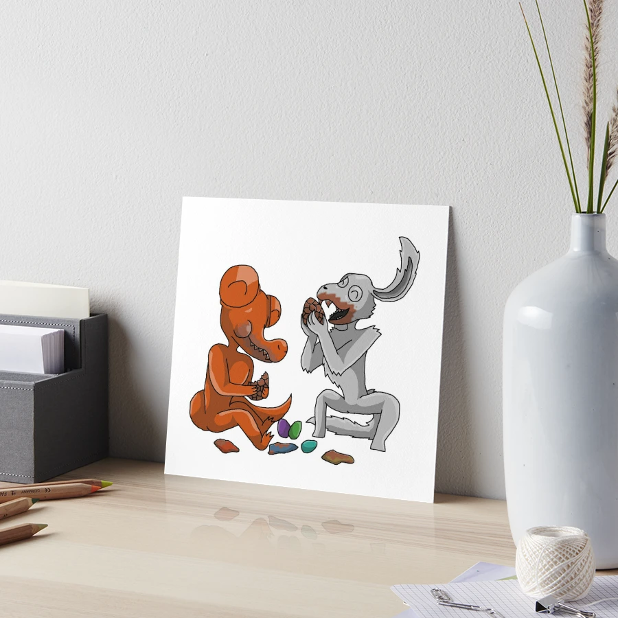 Rainbow Friends Orange & Grey ChocEggs (Easter 2023) | Greeting Card