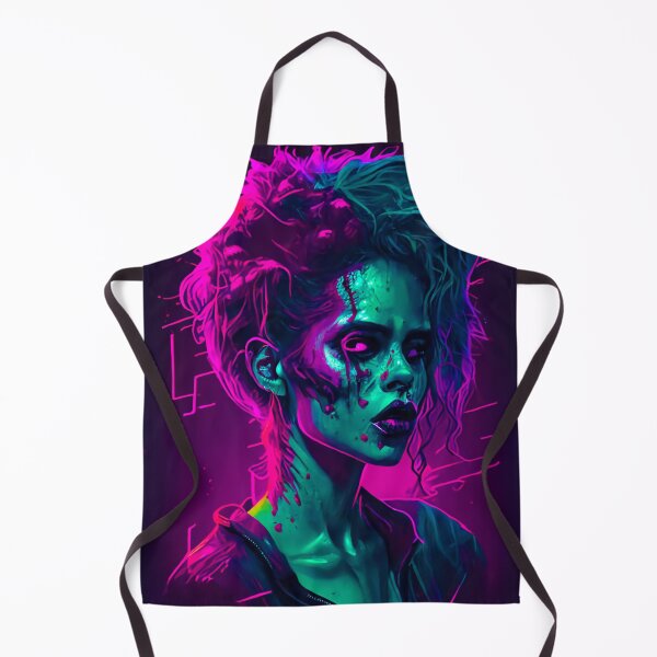 Item preview, Zomella - Female Synthwave Zombie designed and sold by synthwavescream.