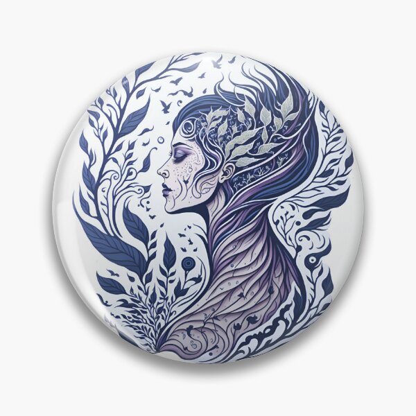 Item preview, Enchanting Nature-inspired Line Art of a Woman designed and sold by DafGole.