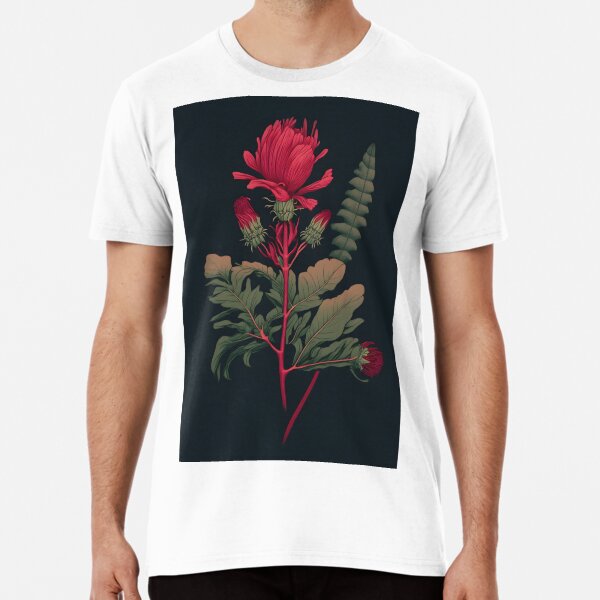 Botanical Art, Boho Exotica, Exotic Plants and flowers Premium T-Shirt