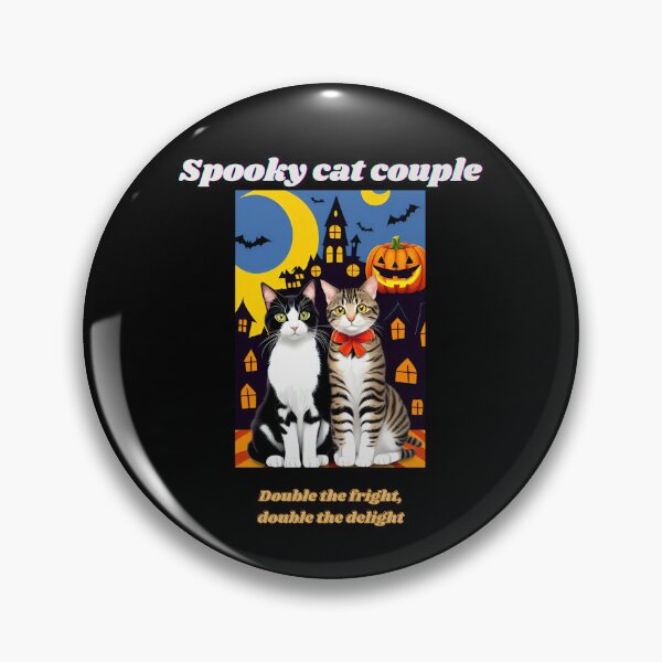 Item preview, Spooky cat couple designed and sold by ManikRaja.