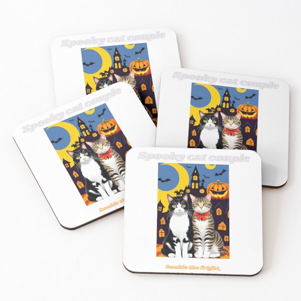 Item preview, Spooky cat couple designed and sold by ManikRaja.