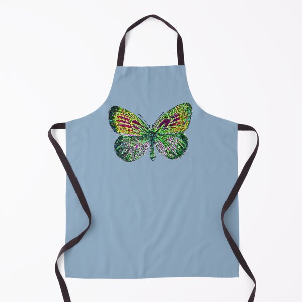 Item preview, Digital Nature Abstract Blue Sky Pearly Heath Butterflies Green Pink Distortion designed and sold by kattakitty.