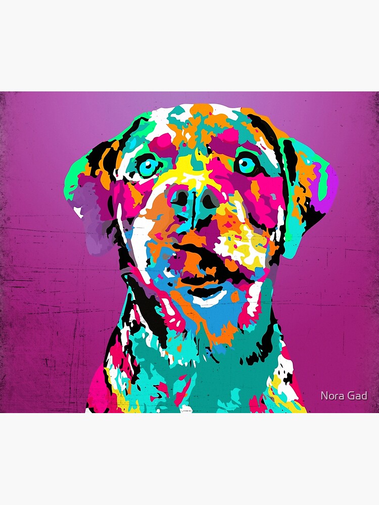 Housse De Couette Chien Pop Art Par Noramohammed Redbubble