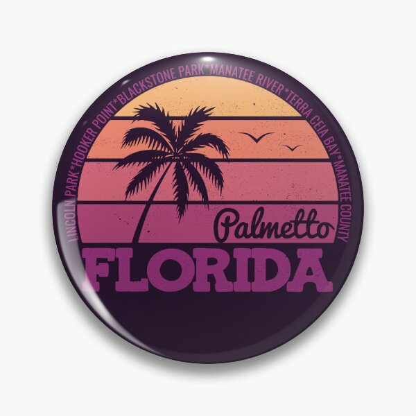 Item preview, Palmetto Florida Sunset Retro Vintage Local Pride Logo designed and sold by CRHPOD20.
