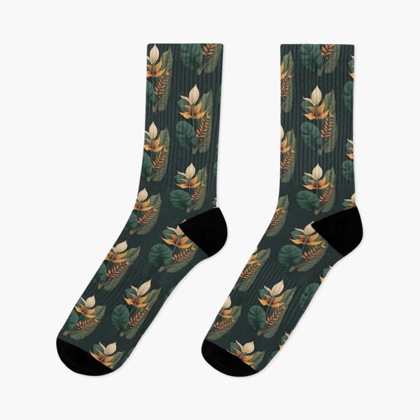 Item preview, Botanical Art, Boho Exotica, Exotic Plants and flowers Pattern designed and sold by MonkStudio.