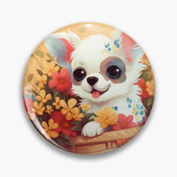 Item preview, Sweet Puppy in a Basket designed and sold by SoloSeal.