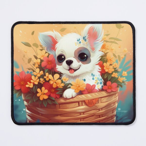 Item preview, Sweet Puppy in a Basket designed and sold by SoloSeal.
