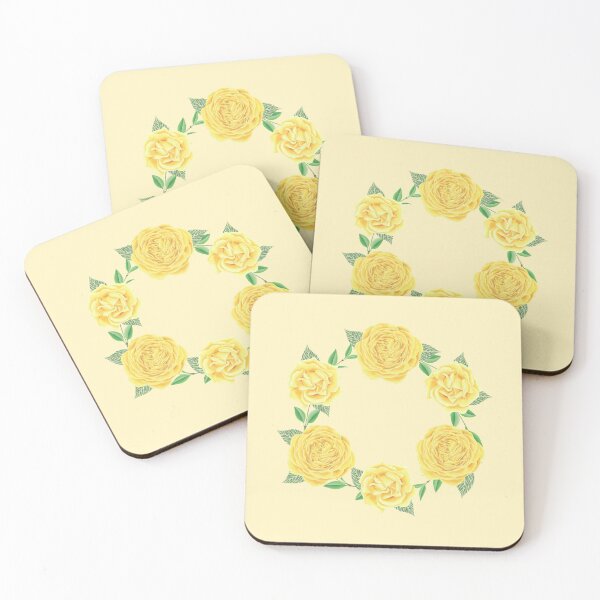 Item preview, Wreath of Yellow roses designed and sold by thetypographer.