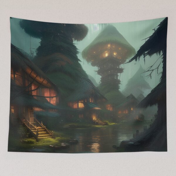 Item preview, Hidden Forest Village Rivers Edge designed and sold by VersoShopping.