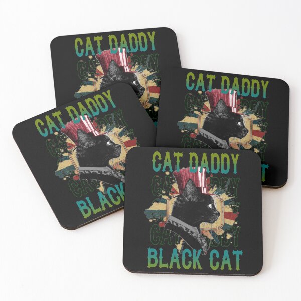 Item preview, Cat daddy black cat vintage eighties style cat retro designed and sold by kobe811.