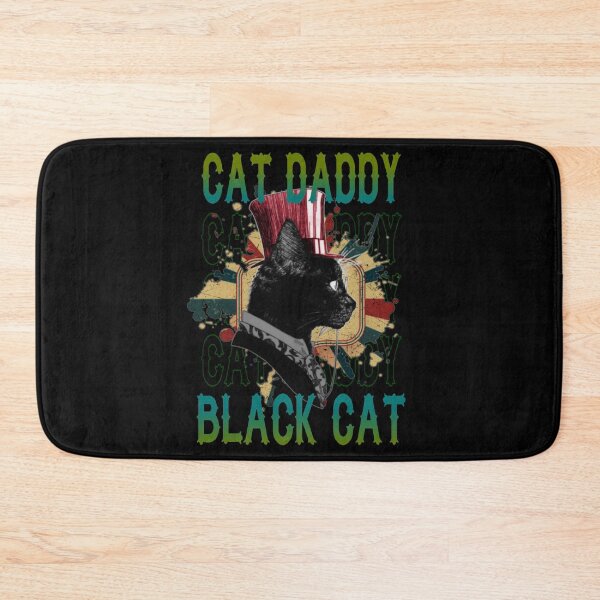 Item preview, Cat daddy black cat vintage eighties style cat retro designed and sold by kobe811.