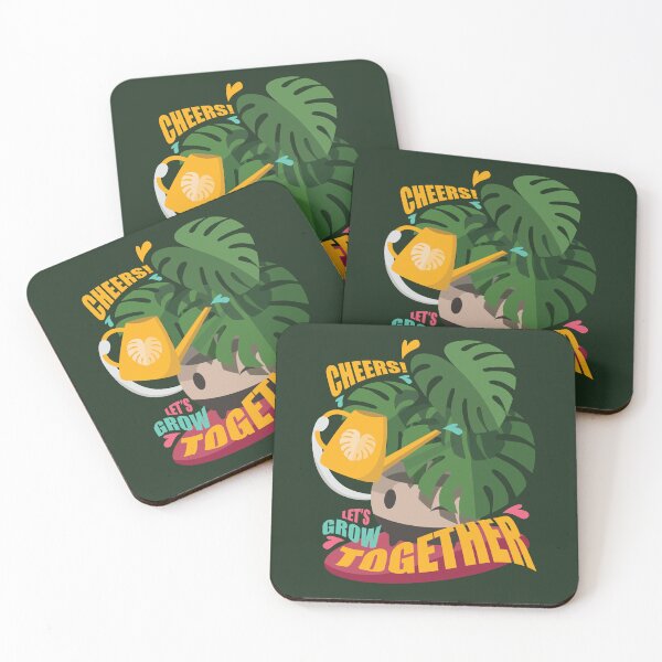 Item preview, Let's Grow Together. Cheers! Monstera deliciosa. Plant Parenthood. designed and sold by plentyplantee.