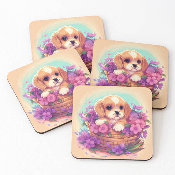 Item preview, Sleepy Puppy in a Basket designed and sold by SoloSeal.