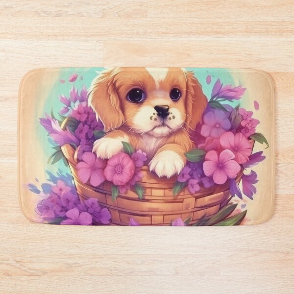 Item preview, Sleepy Puppy in a Basket designed and sold by SoloSeal.
