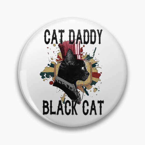 Item preview, Cat daddy black cat vintage eighties style cat retro designed and sold by kobe811.