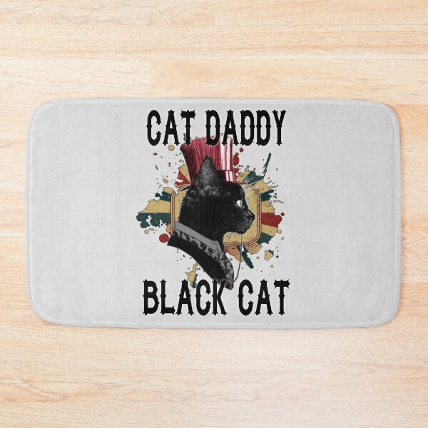 Item preview, Cat daddy black cat vintage eighties style cat retro designed and sold by kobe811.