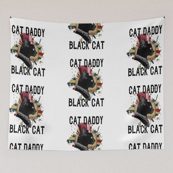 Item preview, Cat daddy black cat vintage eighties style cat retro designed and sold by kobe811.