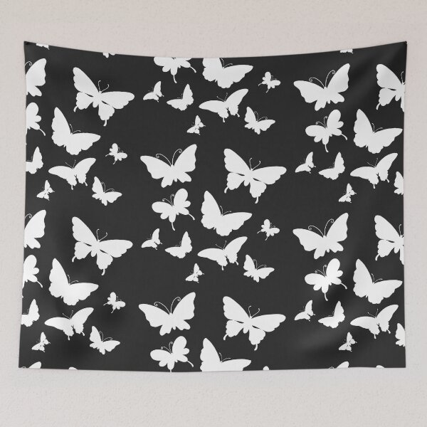 Item preview, Cute Butterfly patterns white designed and sold by Chaoticzarts.