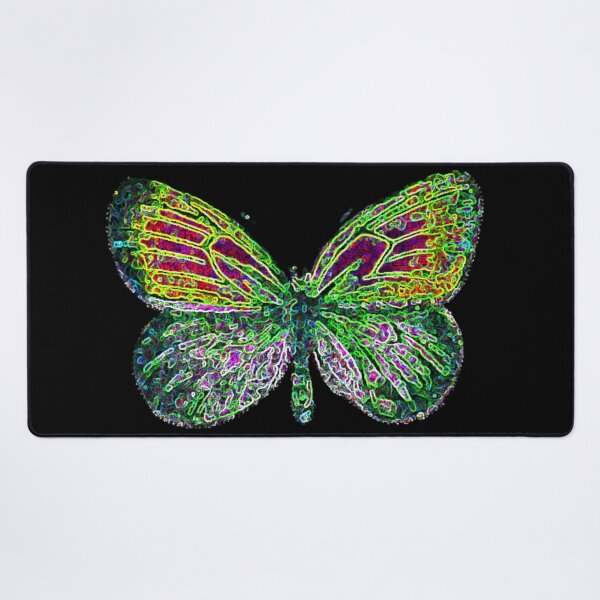 Item preview, Digital Butterfly Nature Abstract Pearly Heath Butterflies Green Pink Distortion designed and sold by kattakitty.