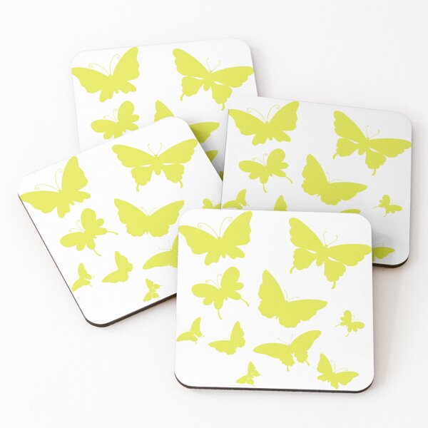 Item preview, Cute Butterfly patterns yellow designed and sold by Chaoticzarts.