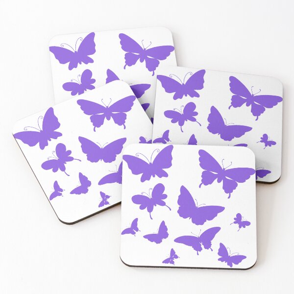 Item preview, Cute Butterfly patterns violet designed and sold by Chaoticzarts.