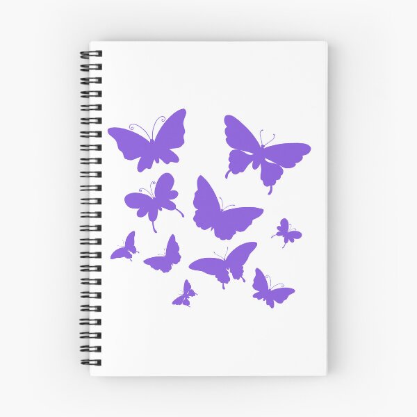 Item preview, Cute Butterfly patterns violet designed and sold by Chaoticzarts.