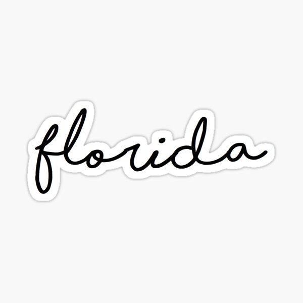 State Of Florida Cursive Gifts Merchandise Redbubble