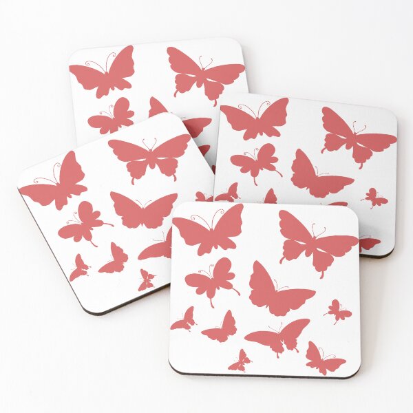 Item preview, Cute Butterfly patterns red designed and sold by Chaoticzarts.