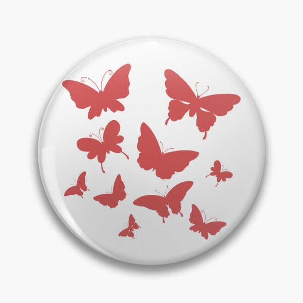 Item preview, Cute Butterfly patterns red designed and sold by Chaoticzarts.