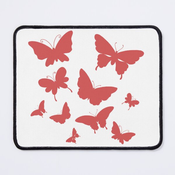 Item preview, Cute Butterfly patterns red designed and sold by Chaoticzarts.