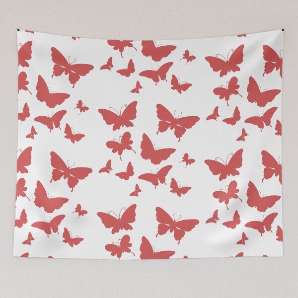 Item preview, Cute Butterfly patterns red designed and sold by Chaoticzarts.