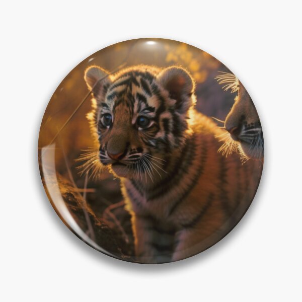 Item preview, Dos lindos cachorros de tigre designed and sold by Karen Roach.