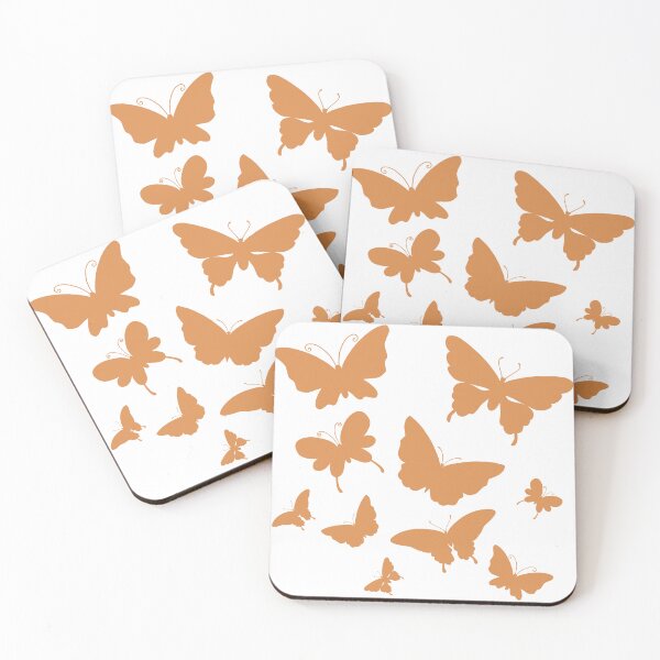 Item preview, Cute Butterfly patterns orange designed and sold by Chaoticzarts.