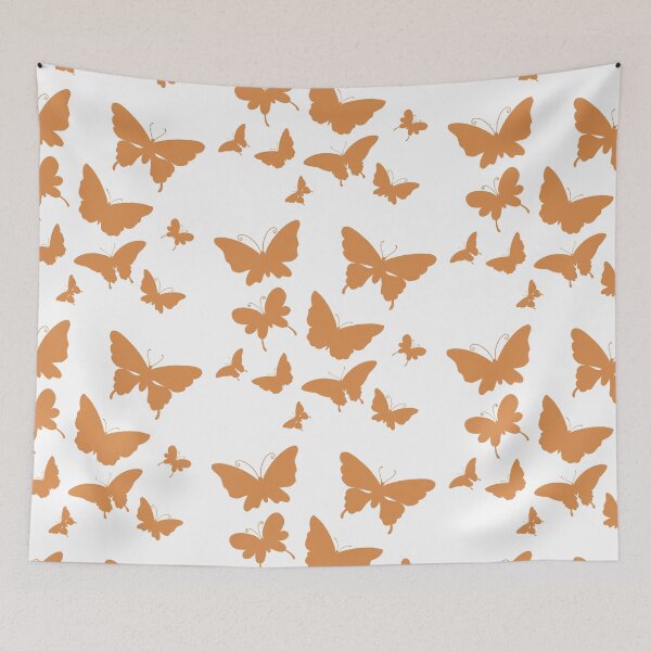 Item preview, Cute Butterfly patterns orange designed and sold by Chaoticzarts.