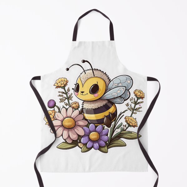 Item preview, Charming Bee and Blossoms Illustration designed and sold by MK3DESIGN.