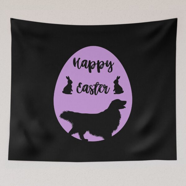 Item preview, Golden Retriever Dog Silhouette in Happy Easter Egg designed and sold by SeasonalDogs.